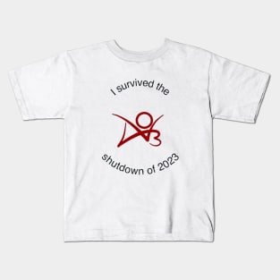 I survived the AO3 shutdown of 2023 Kids T-Shirt